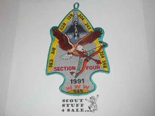 Section SR-4 Order of the Arrow Conclave Patch, 1991