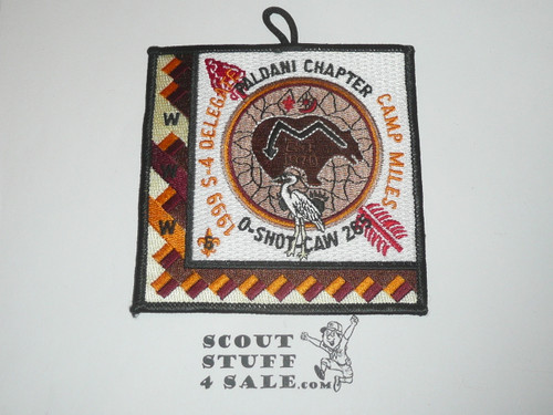Order of the Arrow Lodge #265 O-Shot-Caw Paldani Chapter Delegate Patch to 1999 S-4 Conclave