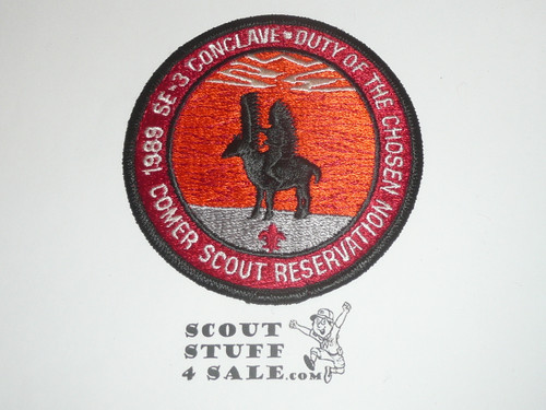 Area SE-3 Order of the Arrow Conclave Patch, 1989, Comer Scout Reservation
