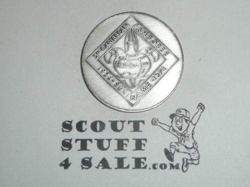 1974 5th Caribbean Jamboree Coin / Token, Boy Scouts