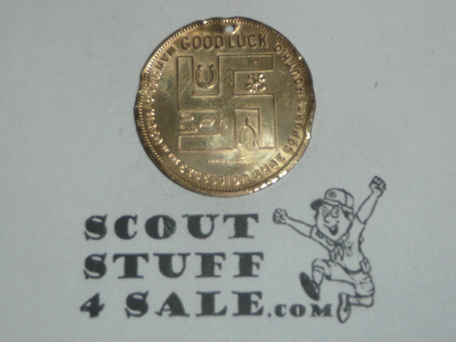 Excelsior Shoe Company Teens Boy Scout Coin / Token , Version 2 in very good condition but dinged at the edges