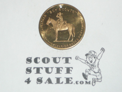 Excelsior Shoe Company Teens Boy Scout Coin / Token , Version 3 in Exceptional condition