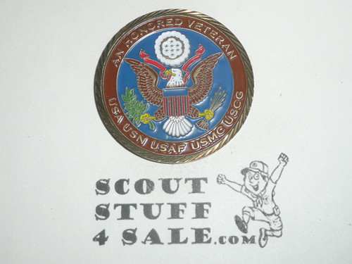 An Honored Veteran Challenge Coin / Token, Veteran's Administration