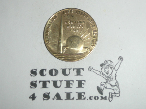 1939 New York World's Fair Brass Coin / Token, Metropolitan Life Insurance Company