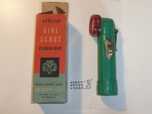 1950's Girl Scout Flashlight, New in Box