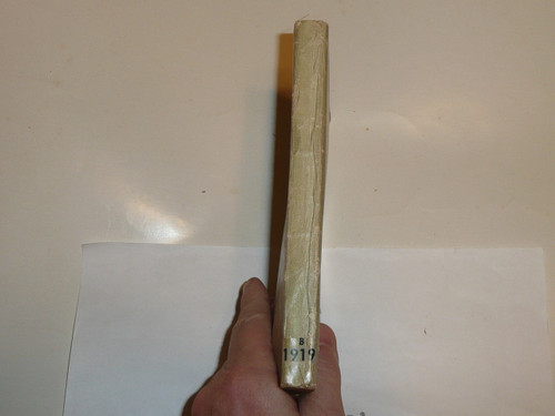 1919 Boy Scout Handbook, Second Edition, Twenty-first Printing, minimal spine and cover wear