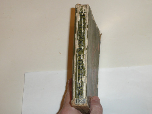 1925 Boy Scout Handbook, Second Edition, Thirty-third Printing, spine and cover wear