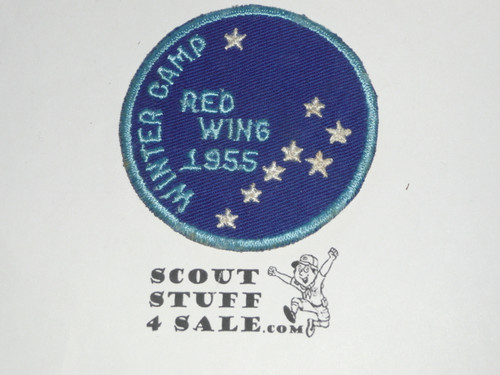 Camp Red Wing Winter Camp Patch, 1955, c/e twill