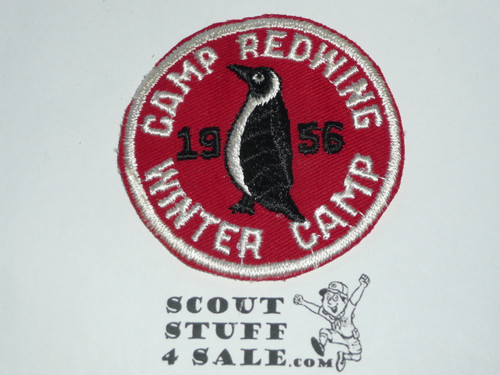 Camp Red Wing Winter Camp Patch, 1956, c/e twill
