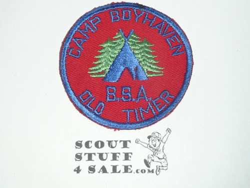 Camp Boyhaven Old Timer Patch, Schenectady County Council, c/e twill