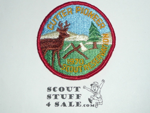 Cutter Scout Reservation Pioneer Patch, San Mateo County Council, 1970