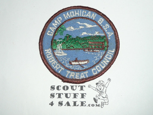 Camp Mohican Patch, Robert Treat Council, blue twill