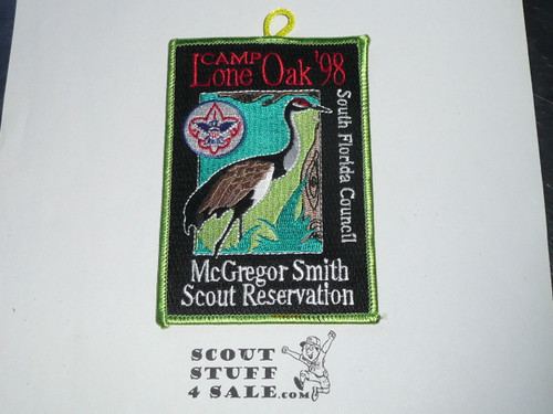Camp Lone Oak Patch, McGregor Smith Scout Reservation, South Florida Council, 1998