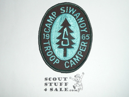 Camp Siwanoy Troop Camper Patch, Westchester-Putnam Council, 1965