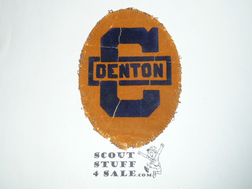 Camp Denton Flocked on Composition Material Patch, Sir William Johnson Council