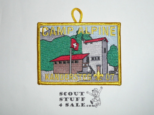Camp Alpine Patch, Kandersteg International Scout Centre Switzerland, Transatlantic Council, 2007