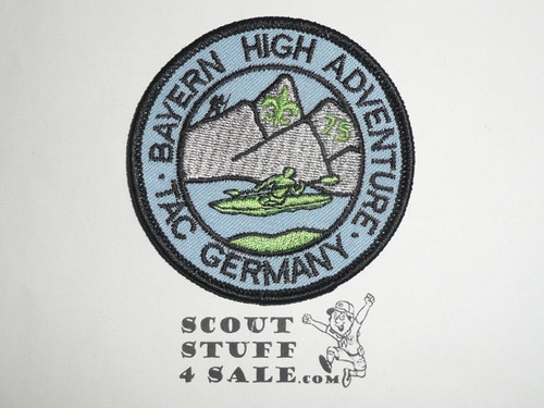 Bayern High Adventure Camp Patch, Germany, Transatlantic Council, 1975