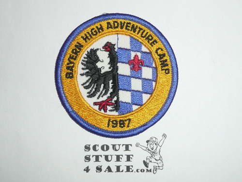 Bayern High Adventure Camp Patch, Germany, Transatlantic Council, 1987