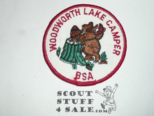 Woodworth Lake Scout Reservation Patch, Sir William Johnson Council, 1980 Camper