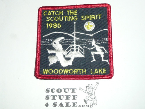 Woodworth Lake Scout Reservation Patch, Sir William Johnson Council, 1986