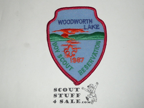 Woodworth Lake Scout Reservation Patch, Sir William Johnson Council, 1987