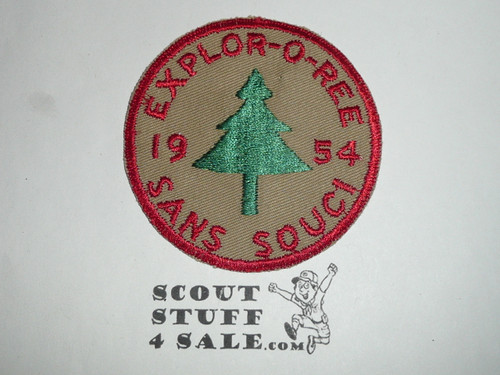 Camp San Souci Explorer Base Patch, Sir William Johnson Council, 1954