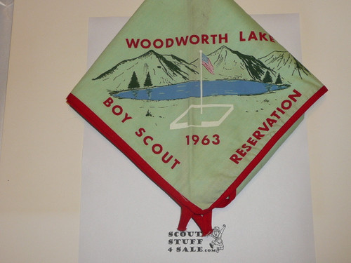 Woodworth Lake Scout Reservation Neckerchief, Sir William Johnson Council, 1963