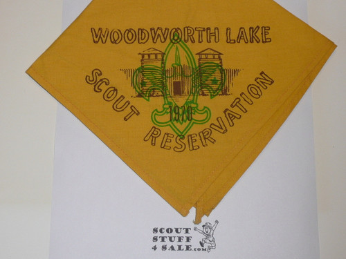 Woodworth Lake Scout Reservation Obscure Neckerchief, Sir William Johnson Council, 1970
