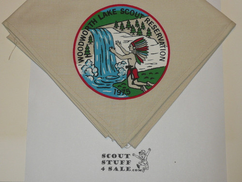 Woodworth Lake Scout Reservation Neckerchief, Sir William Johnson Council, 1975