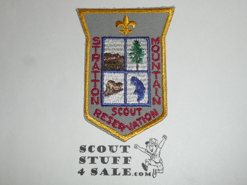 Straton Mountain Scout Reservation Patch, Governor Clinton Council, c/e twill