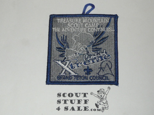 Treasure Mountain Scout Camp Patch, Grand Teton Council, 2014
