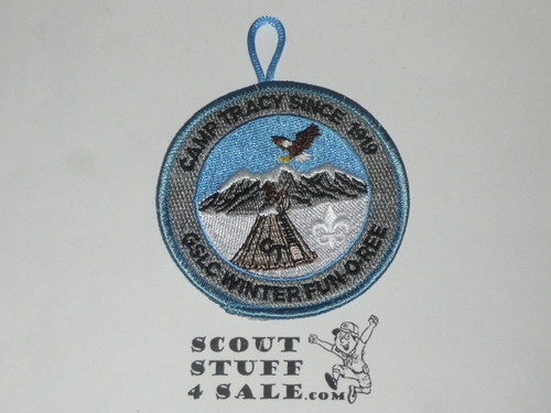 Camp Tracy Winter Camp Patch, Great Salt Lake Council, lt blue bdr