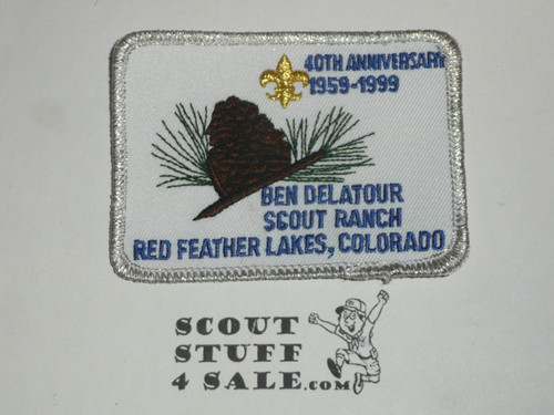Ben Delatour Scout Ranch Patch, Longs Peak Council, 1999 40th Anniversary