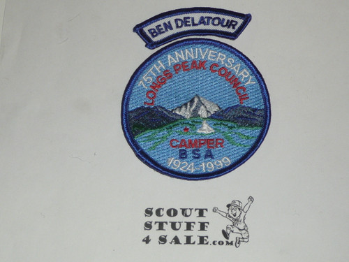 Ben Delatour Scout Ranch Segment Patch, Longs Peak Council, 1999 - SEGMENT ONLY