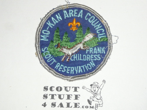 Frank Childress Scout Reservation Patch, Mo-Kan Area council, sewn
