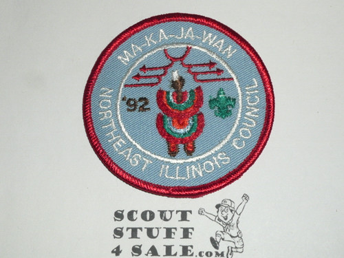 Camp Ma-Ka-Ja-Wan Patch, Northeast Illinois Council, 1992