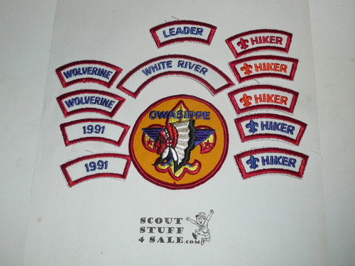 Owasippe Scout Reservation Patch Lot, Chicago Area Council, 1991