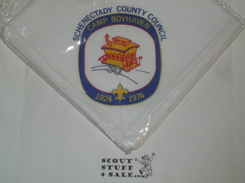 Camp Boyhaven Neckerchief, Schenectady County Council, 1974