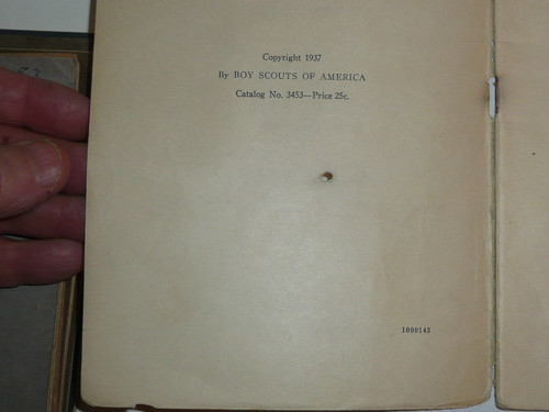 Joes Capture, A Boy Scout Play, 1-43 Printing, Boy Scout Service Library
