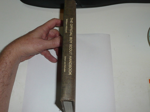 1979 Boy Scout Handbook, Ninth Edition, Second Printing, RARE hardbound copy with flyleaf by Simon and Schuster, MINT condition book Last Norman Rockwell Cover