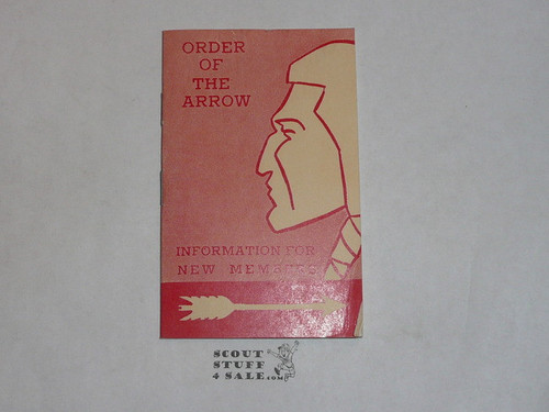 Order of the Arrow Information For New Members, 1966, 3-66 Printing