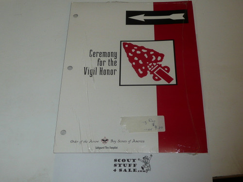 Vigil Ceremony Manual, Order of the Arrow, 1999 Printing