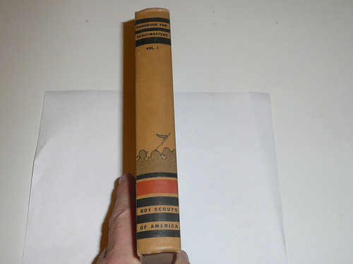 1938 Handbook For Scoutmasters, Third Edition, Volume 1, Fourth printing (Oct-38), MINT Condition