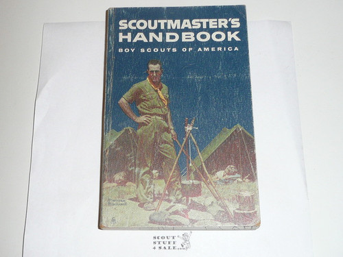 1962 Scoutmasters Handbook, Fifth Edition, Fourth Printing, Lite Wear, Norman Rockwell Cover