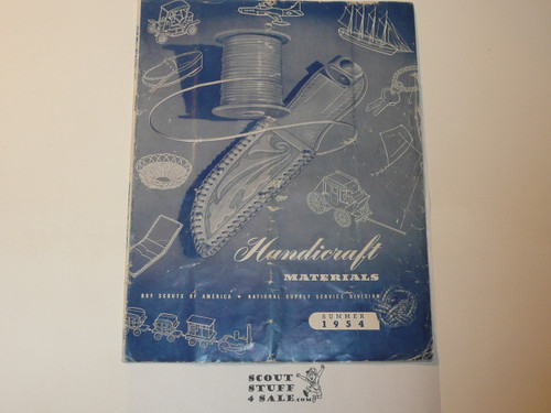 1954 Summer Handicraft Materials Boy Scout Equipment Catalog