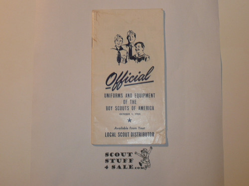 1954 Mini Boy Scout Equipment Catalog