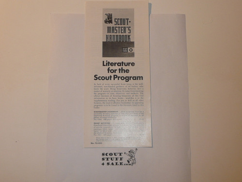 1973 Literature for the Scout Program