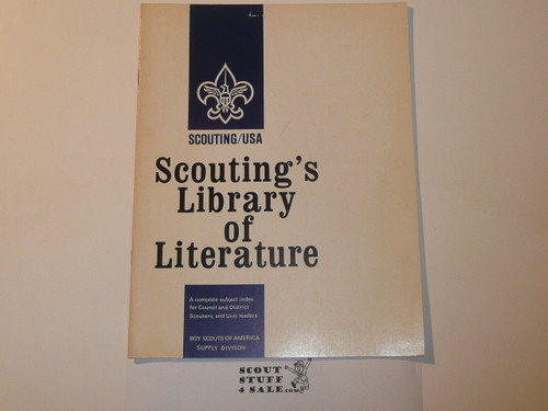 1978 Scoutings Library of Literature Catalog, 12-77 Printing