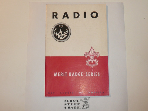 Radio Merit Badge Pamphlet, Type 5, Red/Wht Cover, 1-51 Printing