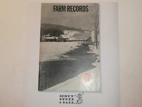 Farm Records Merit Badge Pamphlet, Type 7, Full Picture, 7-71 Printing